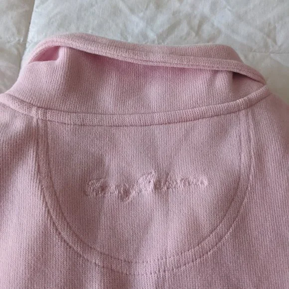 Tommy Bahama 1/4 Zip Aruba Sweatshirt Women's L Pink - Picture 5 of 10